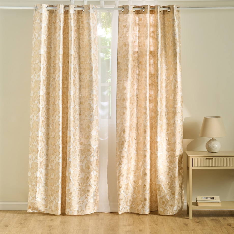 Zasłona Żakardowa Makowka 140x250 cm z motywem kwiatowym