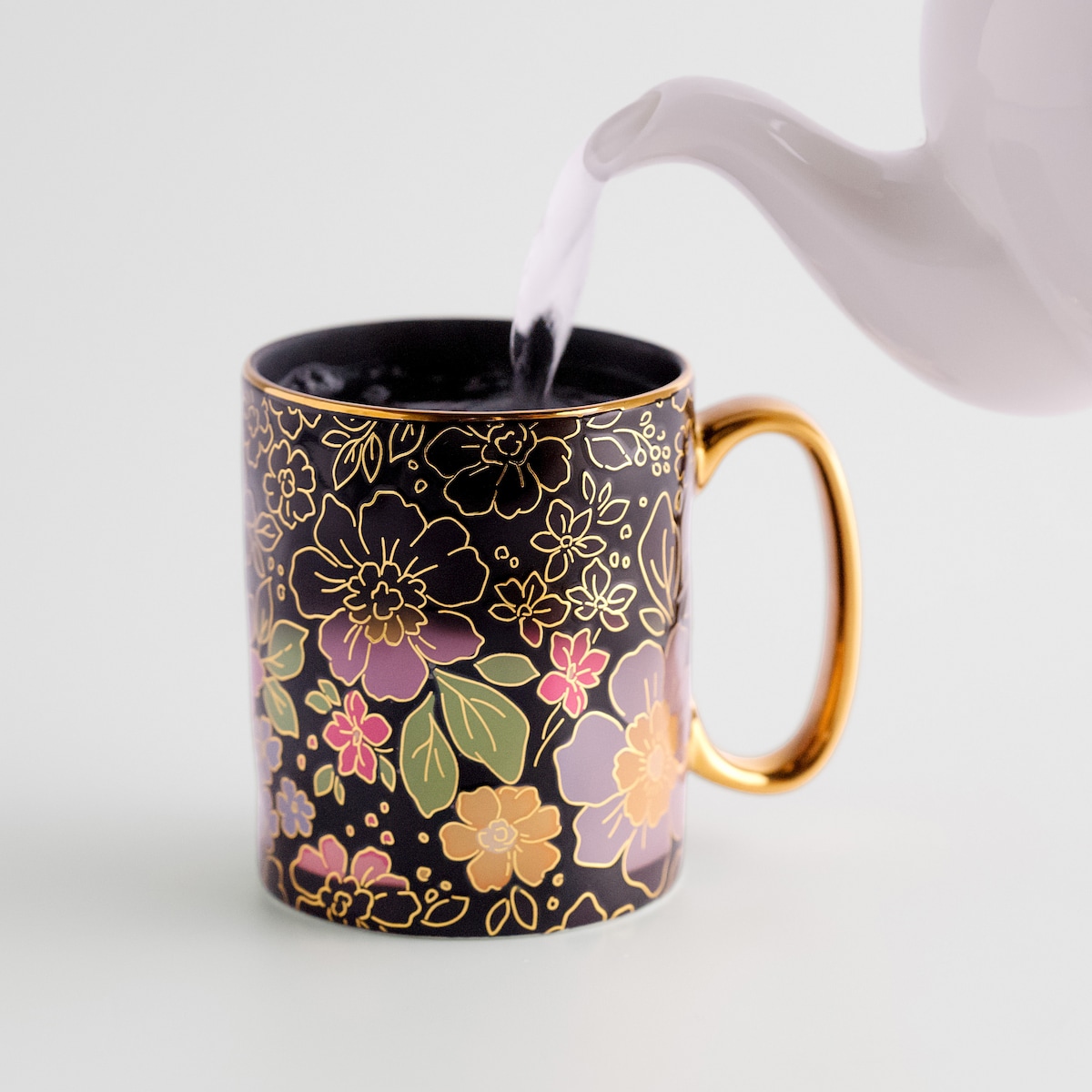 Kubek Colore z motywem kwiatowym