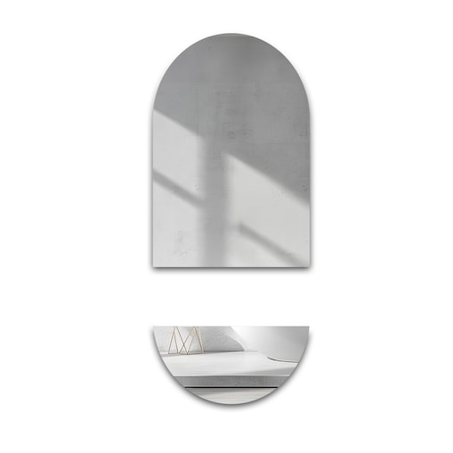 Lustro łazienkowe owalne w dwóch częściach - NIKO