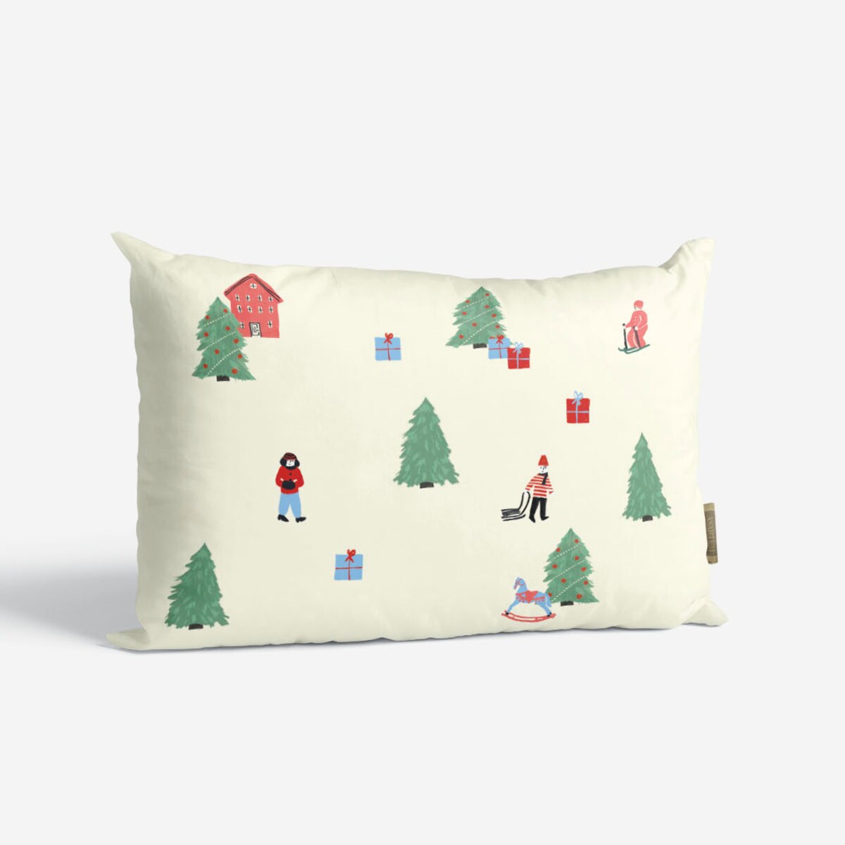 Poduszka świąteczna - Świąteczny pejzaż 40x60 cm