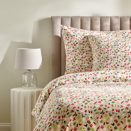 Pościel Z Mikrofibry Festiom 160x200 cm z motywem mikołaja