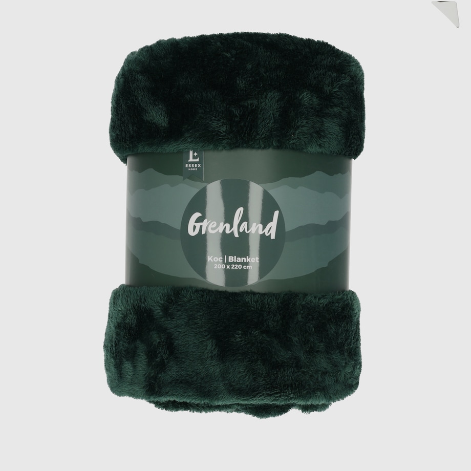 Jednokolorowy koc Grenland VI 200x220 cm