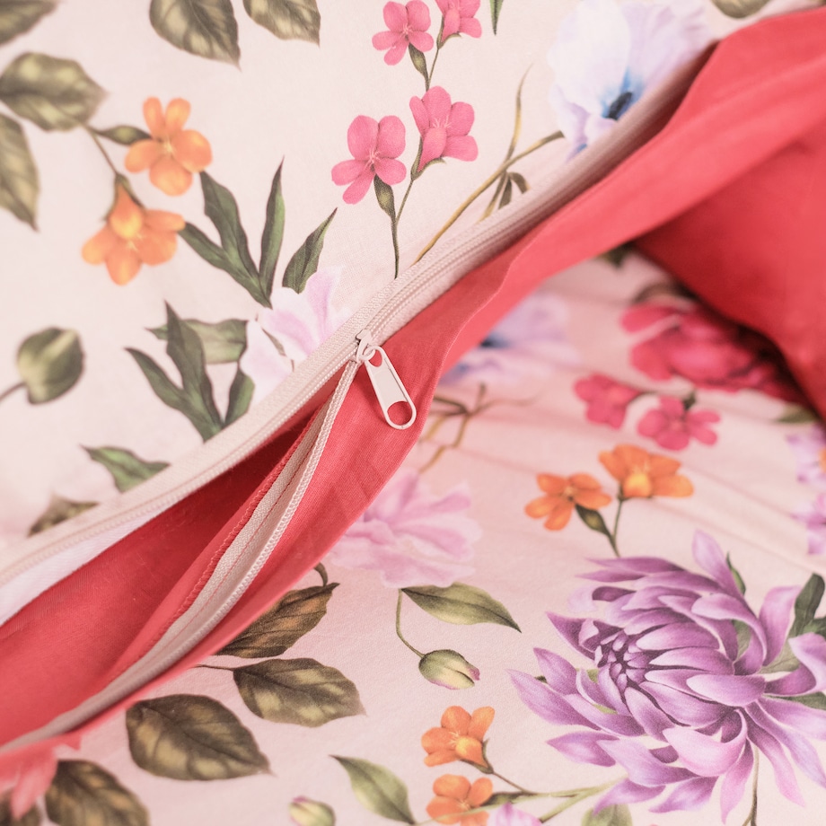 Pościel Bawełniana Tenebrosa 140x200 cm z motywem kwiatowym