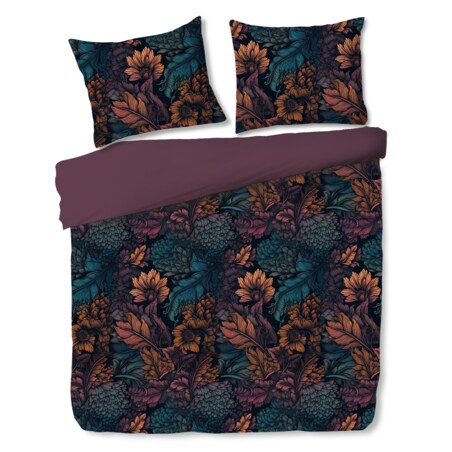 Pościel Z Mikrofibry Cosimira 160x200 cm z motywem liściastym