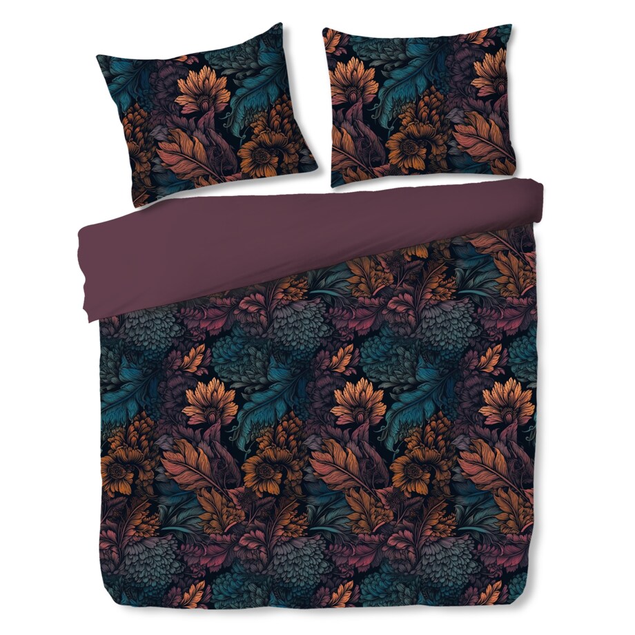 Pościel Z Mikrofibry Cosimira 160x200 cm z motywem liściastym