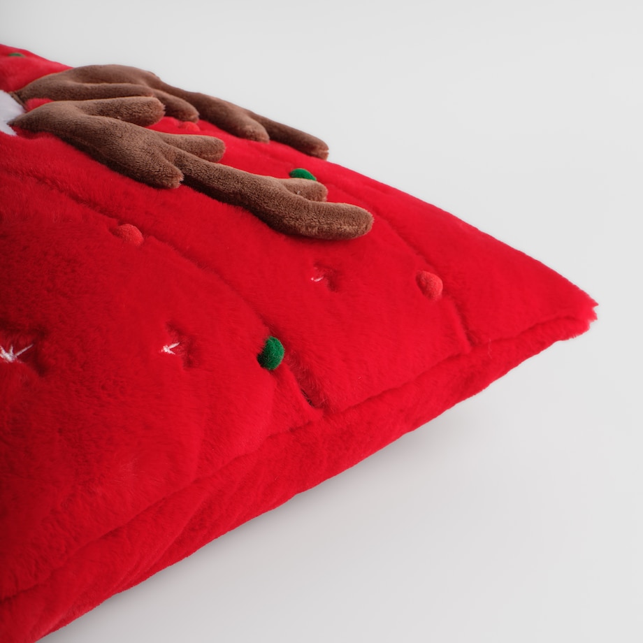 Poszewka Haftowana Jingleer 45x45 cm z motywem renifera