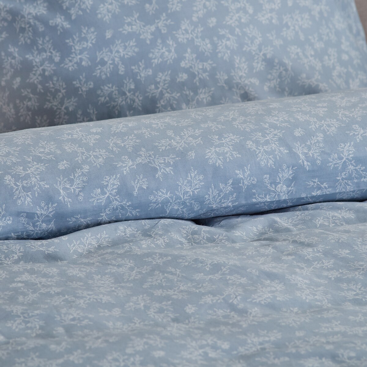 Pościel z bawełny satynowej Rosmarin 160x200 cm z motywem roślinnym