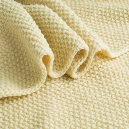 Jednokolorowy koc dzianinowy Zoltane 130x170 cm