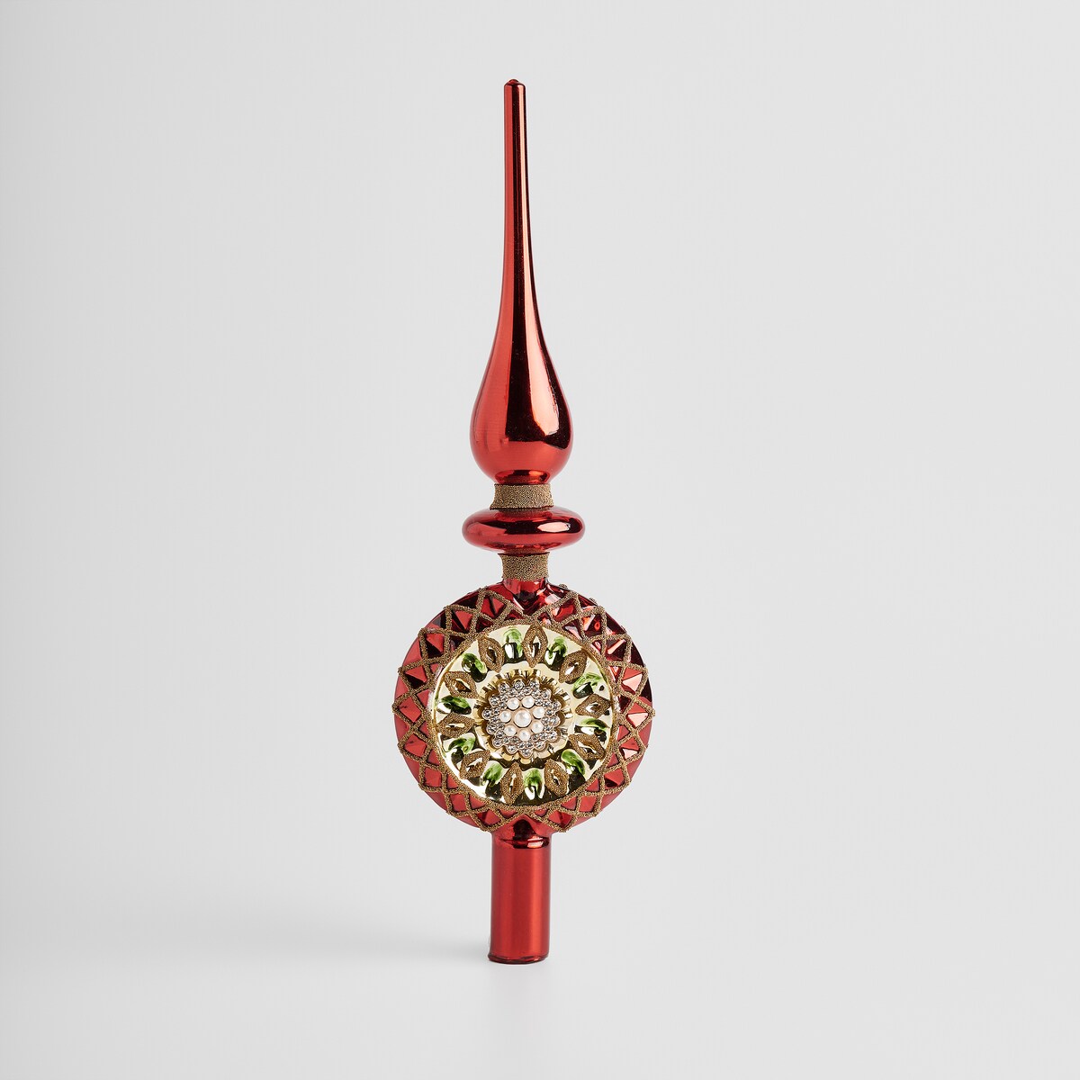 Czubek szklany na choinkę Sitter