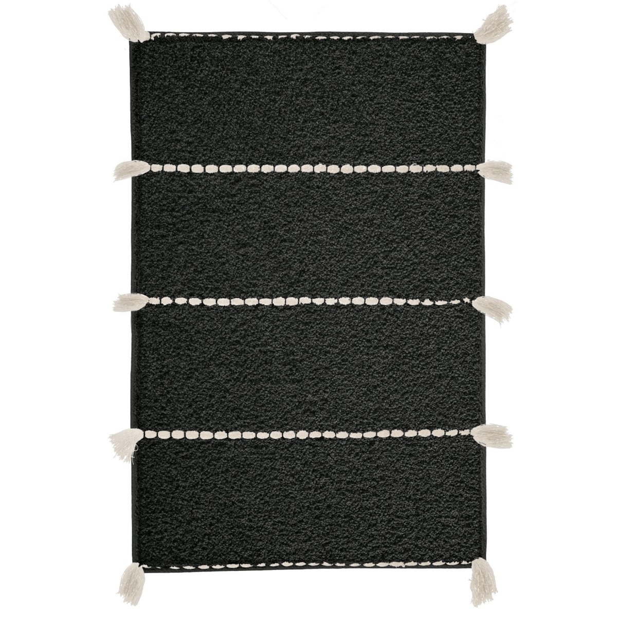 Kleine Wolke Travis Ekologiczny Dywanik łazienkowy czarny 60x 90 cm ECO LIVING