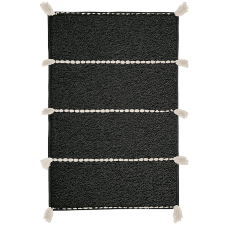 Kleine Wolke Travis Ekologiczny Dywanik łazienkowy czarny 60x 90 cm ECO LIVING