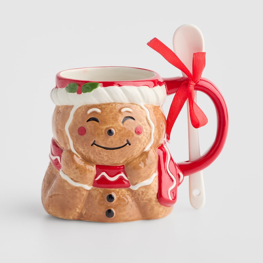 Kubek Z Dodatkiem Gingerface z motywem piernika