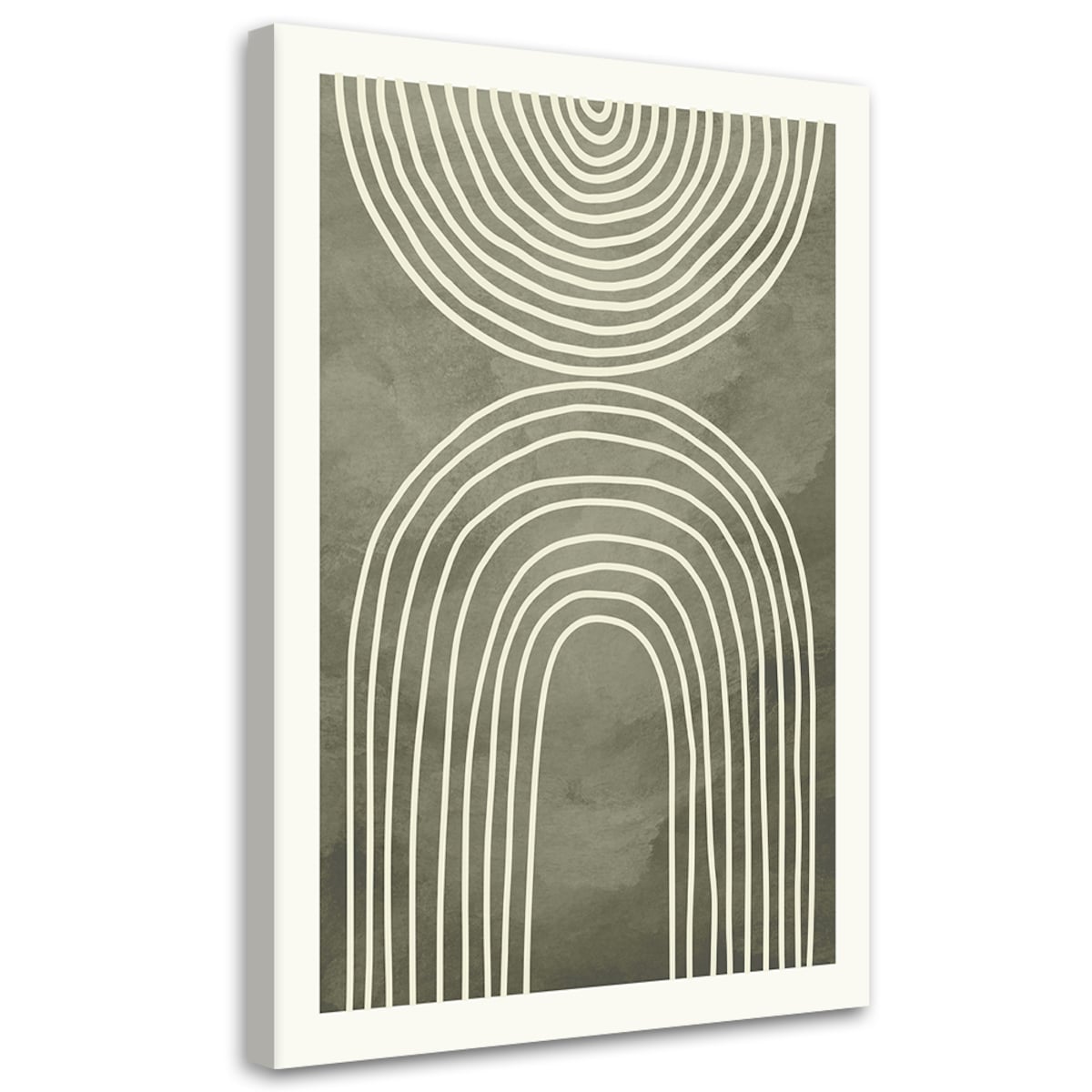 Obraz na płótnie, zielone łuki