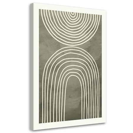 Obraz na płótnie, zielone łuki