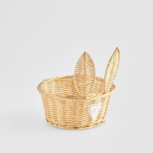Koszyk z rączką Bunila 22x22 cm z motywem królika
