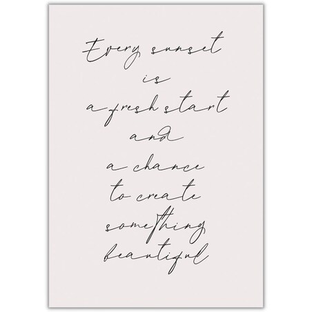 plakat sunset 30x40 cm