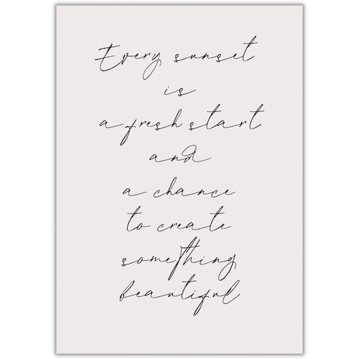 plakat sunset 30x40 cm