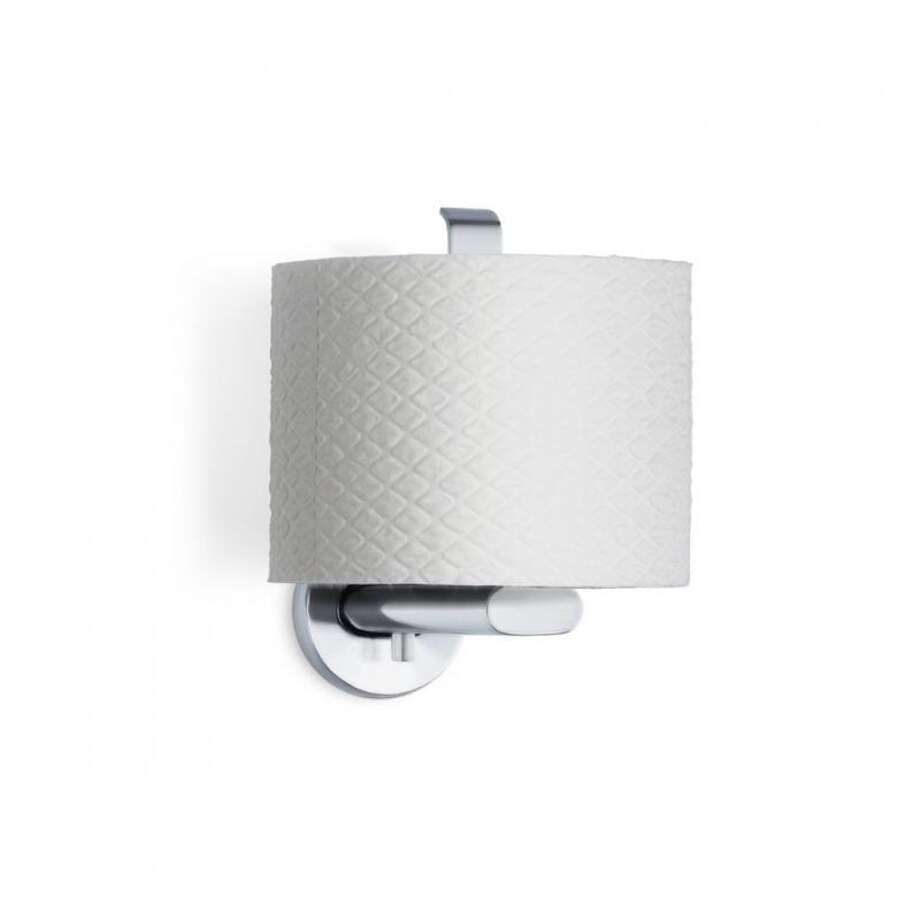 Pionowy wieszak na papier toaletowy AREO - stal matowa, 15x10,5x5,5 cm