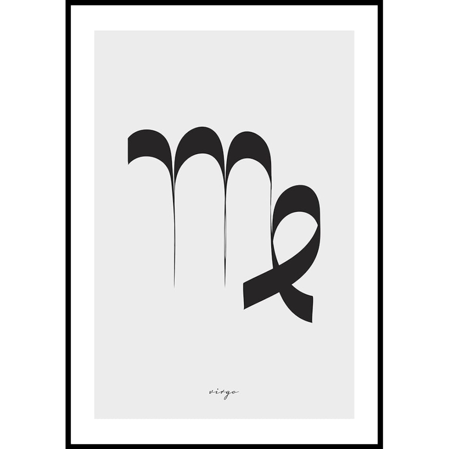 plakat znak zodiaku panna 30x40 cm