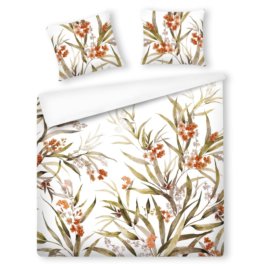 Pościel Bawełniana Elorina 200x220 cm z motywem roślinnym