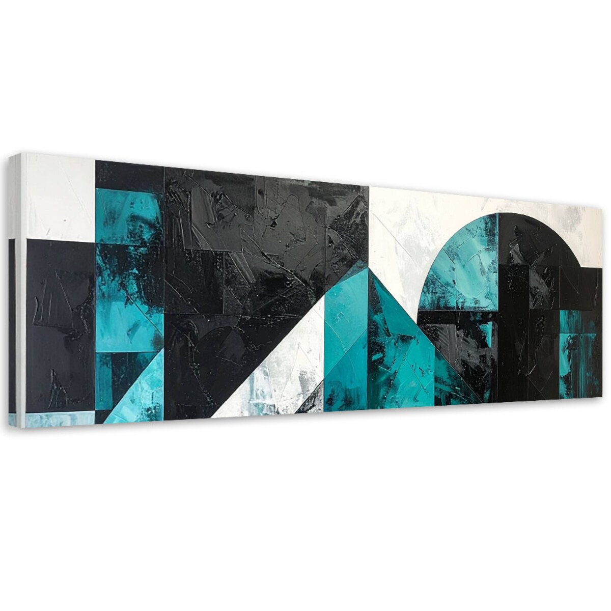 Obraz do salonu biura kuchni, Abstrakcyjne koła kształty turkusowy