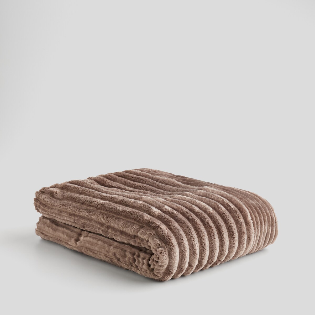 Jednokolorowy koc żakardowy Divite 150x200 cm