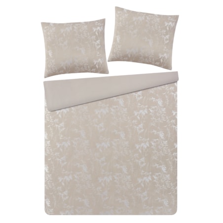 Pościel Żakardowa Leontia 200x220 cm z motywem roślinnym