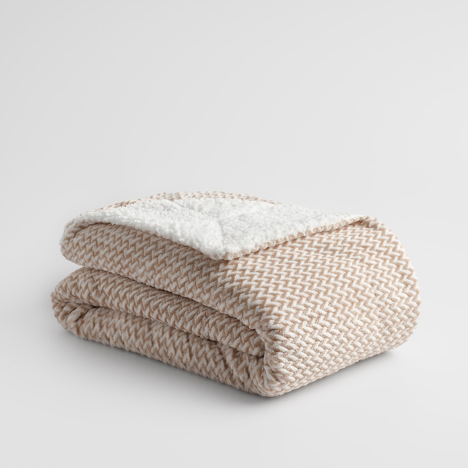 Jednokolorowy koc żakardowy Porko 150x200 cm