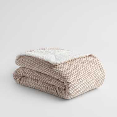 Jednokolorowy koc żakardowy Porko 150x200 cm