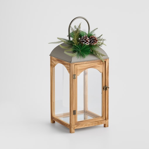 Lampion Browniel z motywem szyszki