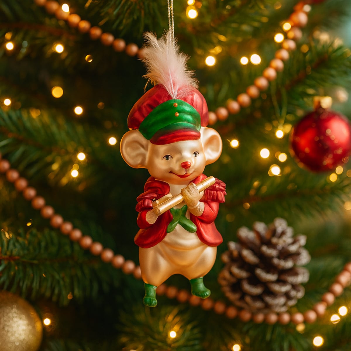 Bombka szklana Mousi z motywem zwierzęcym