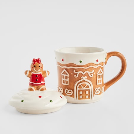 Kubek Z Dodatkiem Gingerhouse z motywem piernika