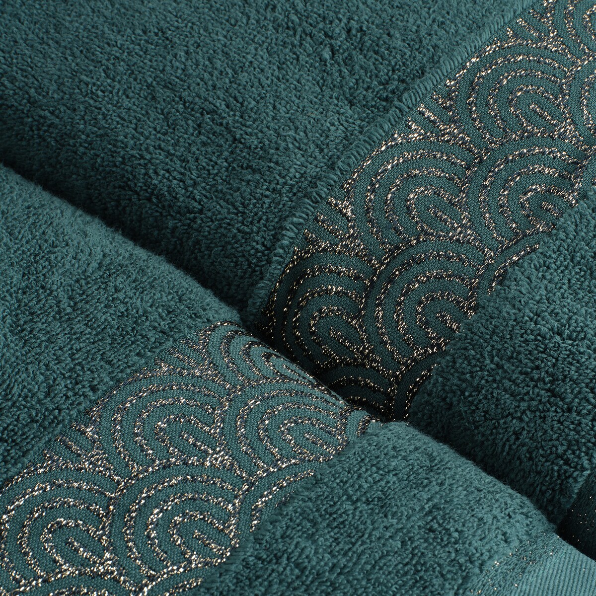 Prezentowy zestaw ręczników dekoracyjnych Rapello 2* 70x130 cm z motywem geometrycznym