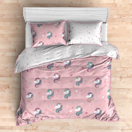 Pościel Perkalowa Unicorns 140x200