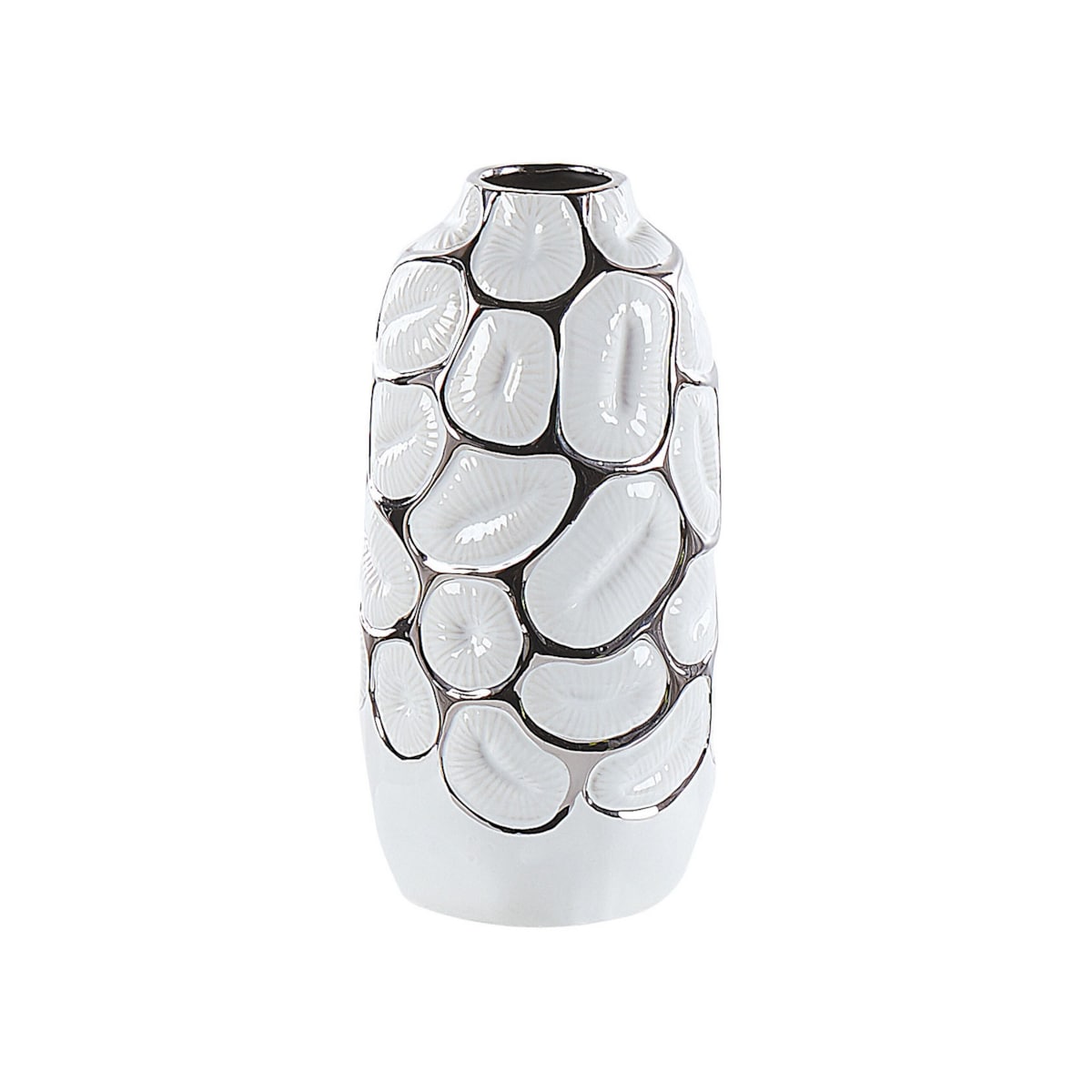 Wazon dekoracyjny ceramiczny biały CENABUM