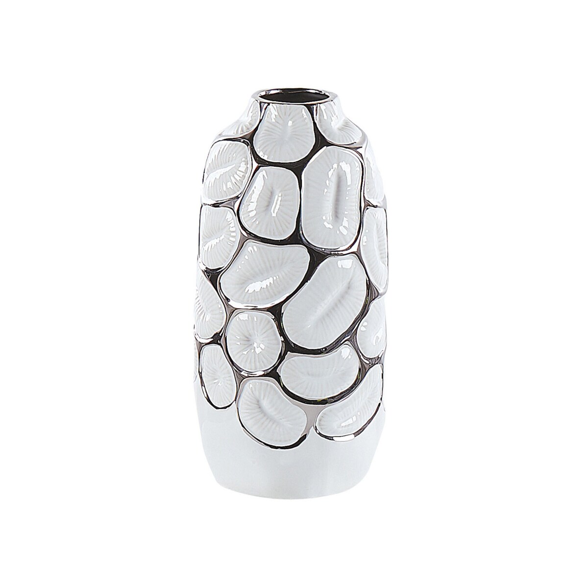 Wazon dekoracyjny ceramiczny biały CENABUM