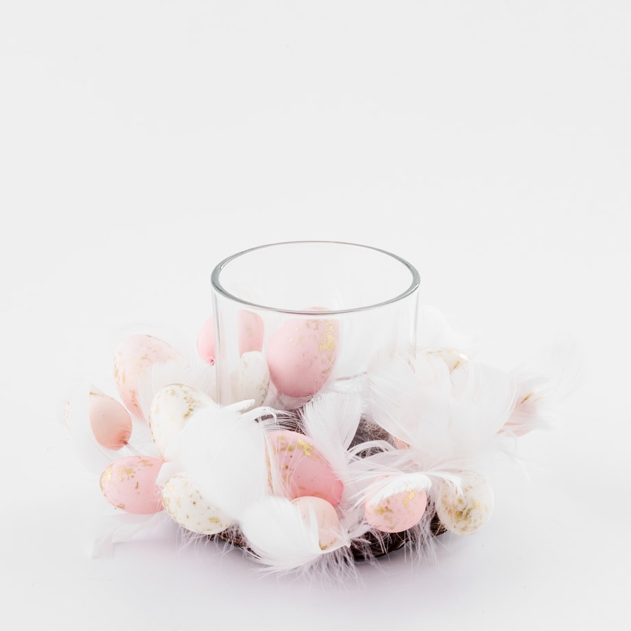 Świecznik Feathers Egg