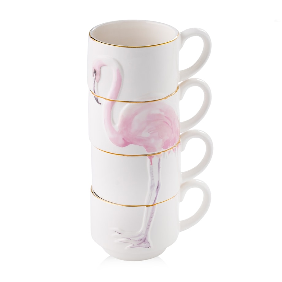 Komplet Kubków Flamingos