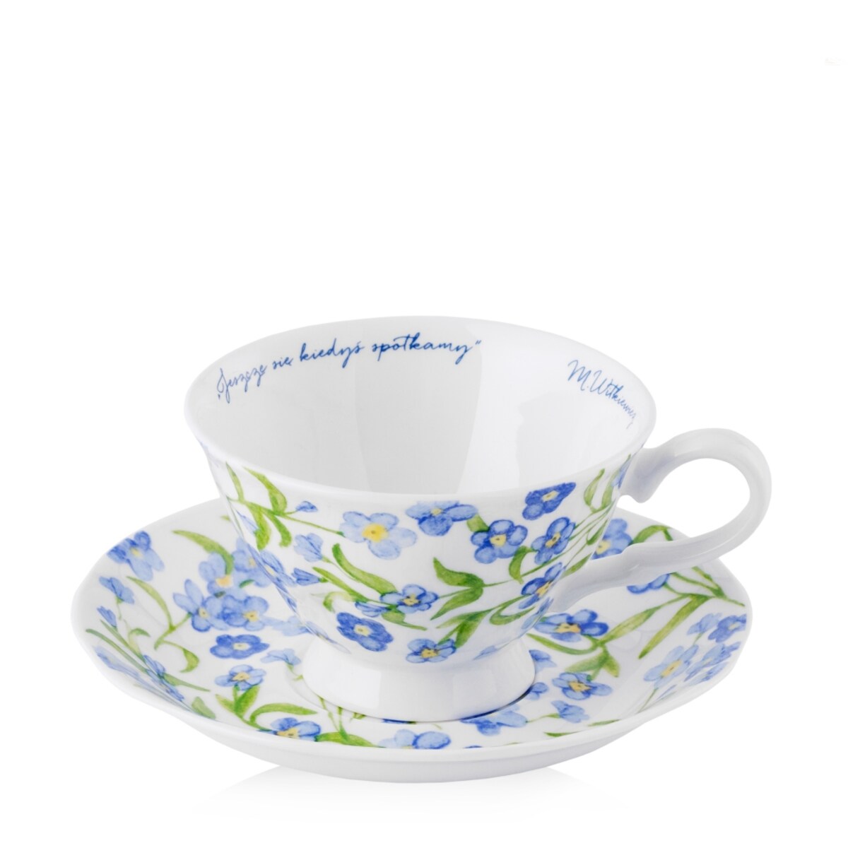 Filiżanka Ze Spodkiem Forget Me Not