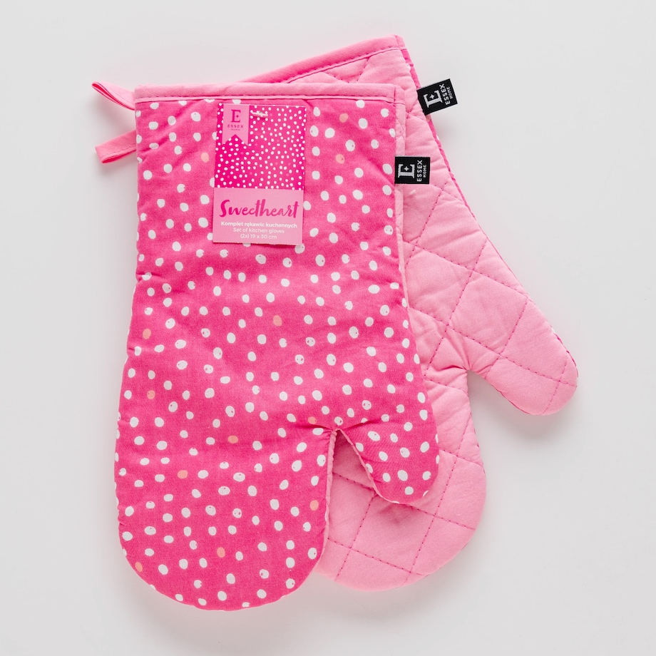 Komplet Rękawic Kuchennych Sweetheart 19x30 cm