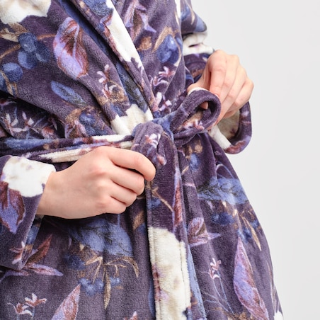 Szlafrok Verise z motywem kwiatowym