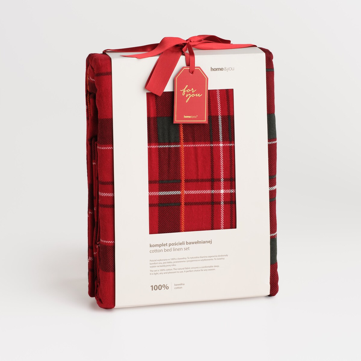 Pościel Flanelowa Coscaro 200x220 cm w kratę