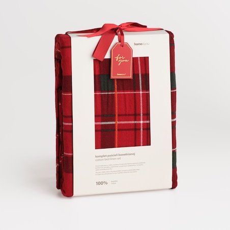 Pościel Flanelowa Coscaro 200x220 cm w kratę