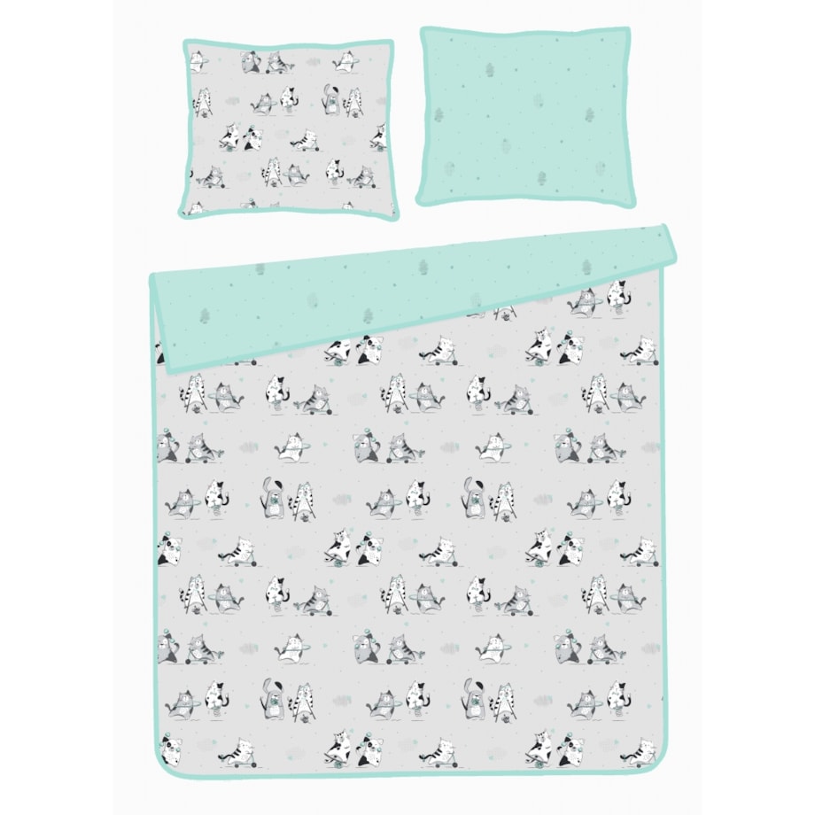 Pościel Z Bawełny Satynowej Dogicat 160x200