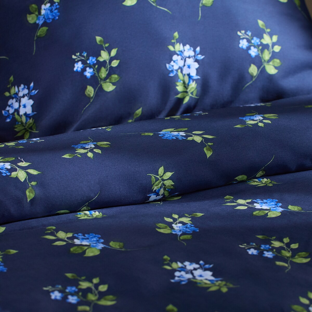 Pościel z bawełny satynowej Pateka 160x200 cm z wzorem kwiatowym