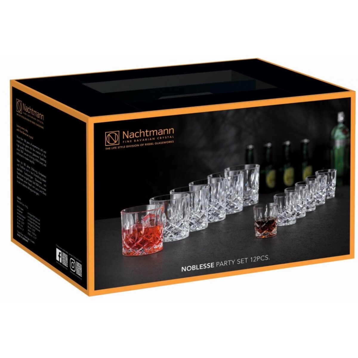 Komplet Szklanek do Whisky I Kieliszków Do Wódki Noblesse