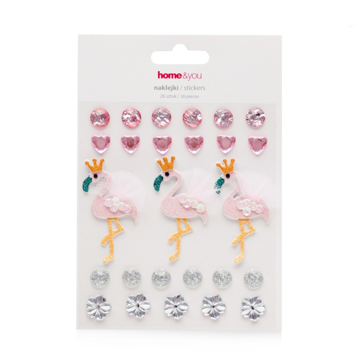 Komplet Naklejek Flamingi