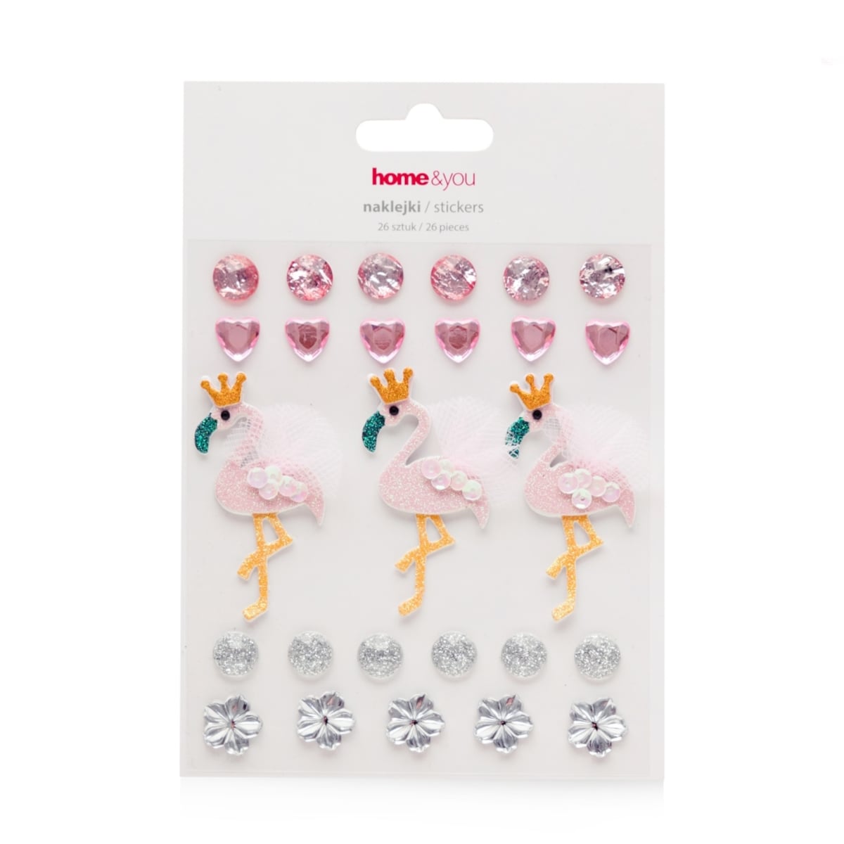 Komplet Naklejek Flamingi