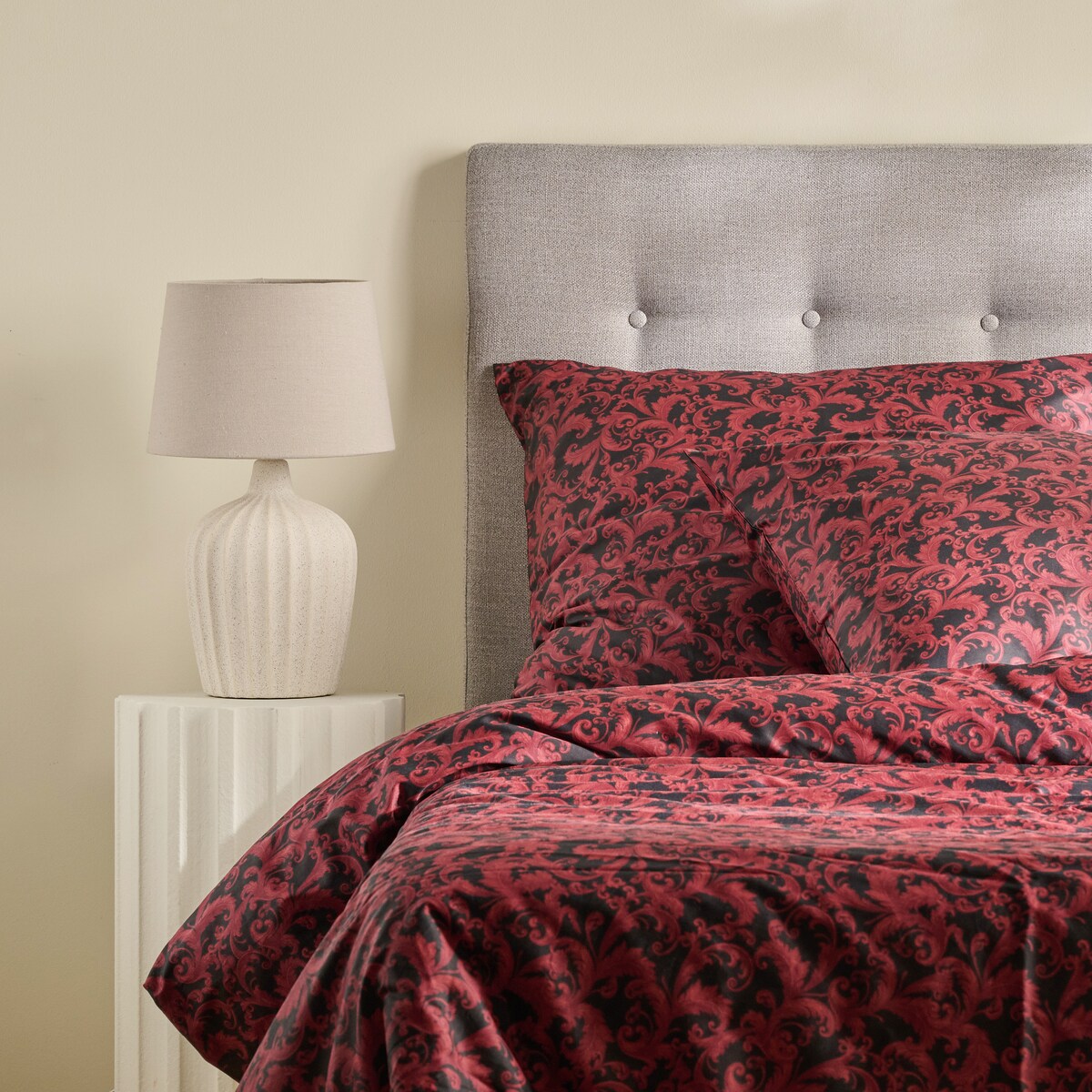 Pościel z bawełny satynowej Vilario 160x200 cm z motywem arabeski