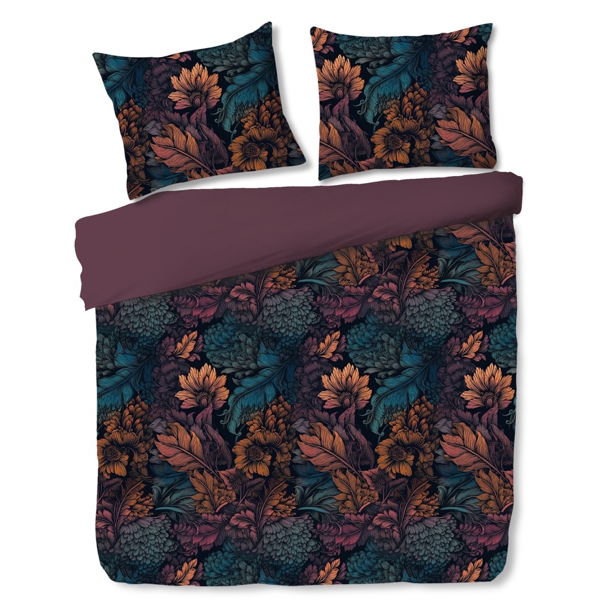 Pościel Z Mikrofibry Cosimira 200x220 cm z motywem liściastym